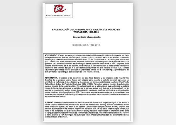 Epidemiología de las neoplasias malignas de ovario en Tarragona