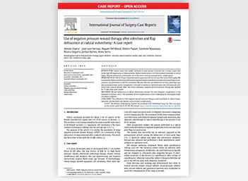 Use of negative pressure wound therapy after infection and flap dehiscence in radical vulvectomy: A case report